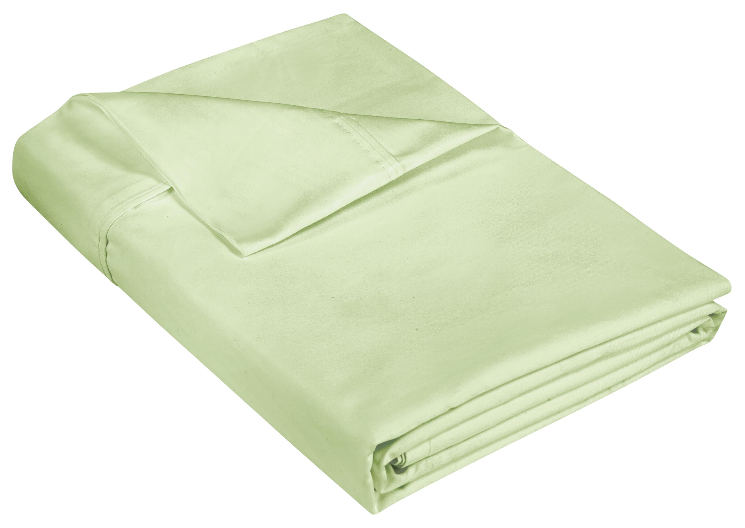400 Thread Count 100% American Grown Cotton Flat Sheet - Cooling Sheets - Queen Sheets - Luxury Sateen Weave - Queen Flat Sheet